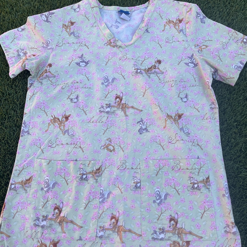 Disney women scrub top